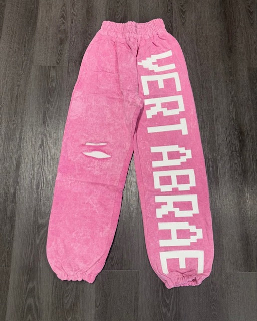 Pink Vertabrae Sweatpants