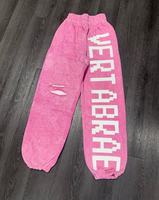 Pink Vertabrae Sweatpants