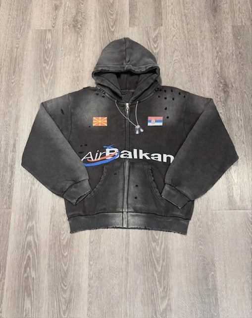 Bravest Balkan Zip Up Hoodie