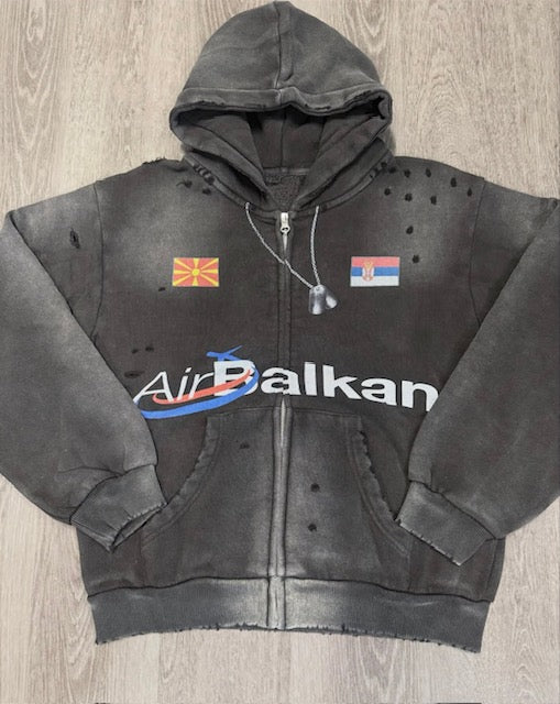 Bravest Balkan Zip Up Hoodie