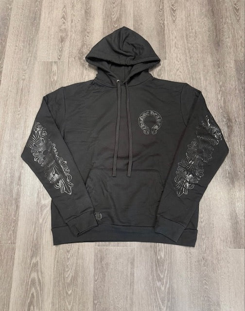 Black Horseshoe Chrome Hearts Hoodie