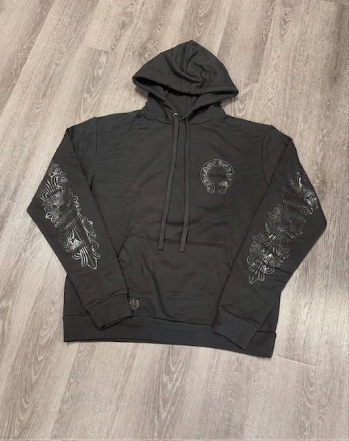 Black Horseshoe Chrome Hearts Hoodie