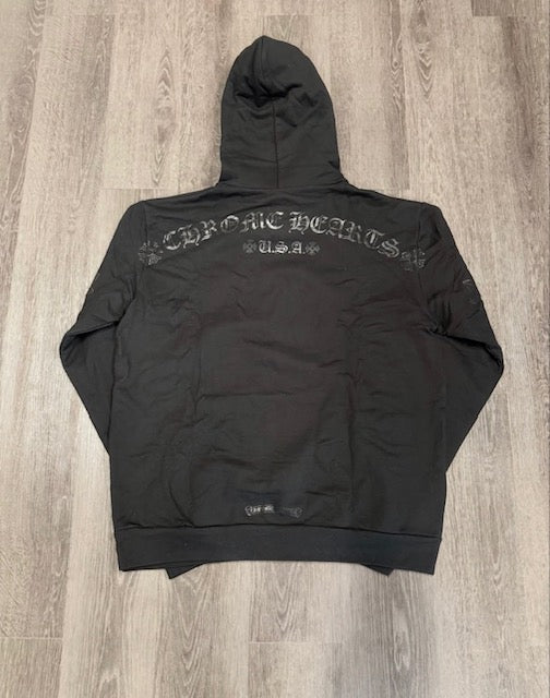 Black Horseshoe Chrome Hearts Hoodie